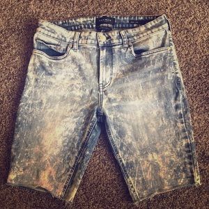 Pacsun acid washed jean shorts
